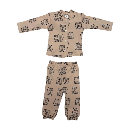 Alt Üst Hamster Baskılı Pijama Takımı