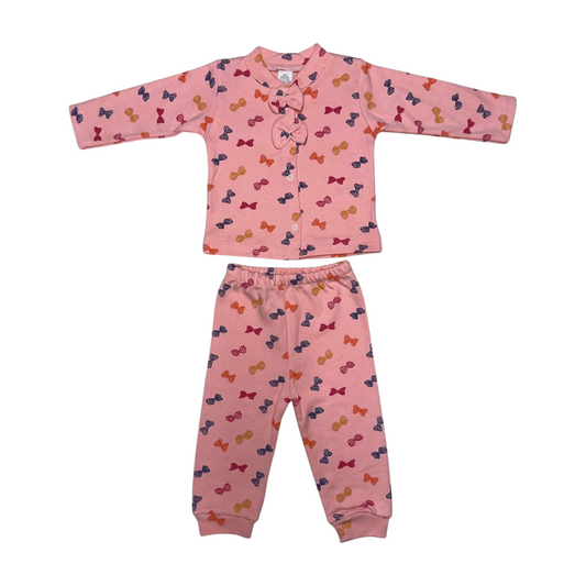 Alt Üst Pijama Takımı Kelebek Baskılı